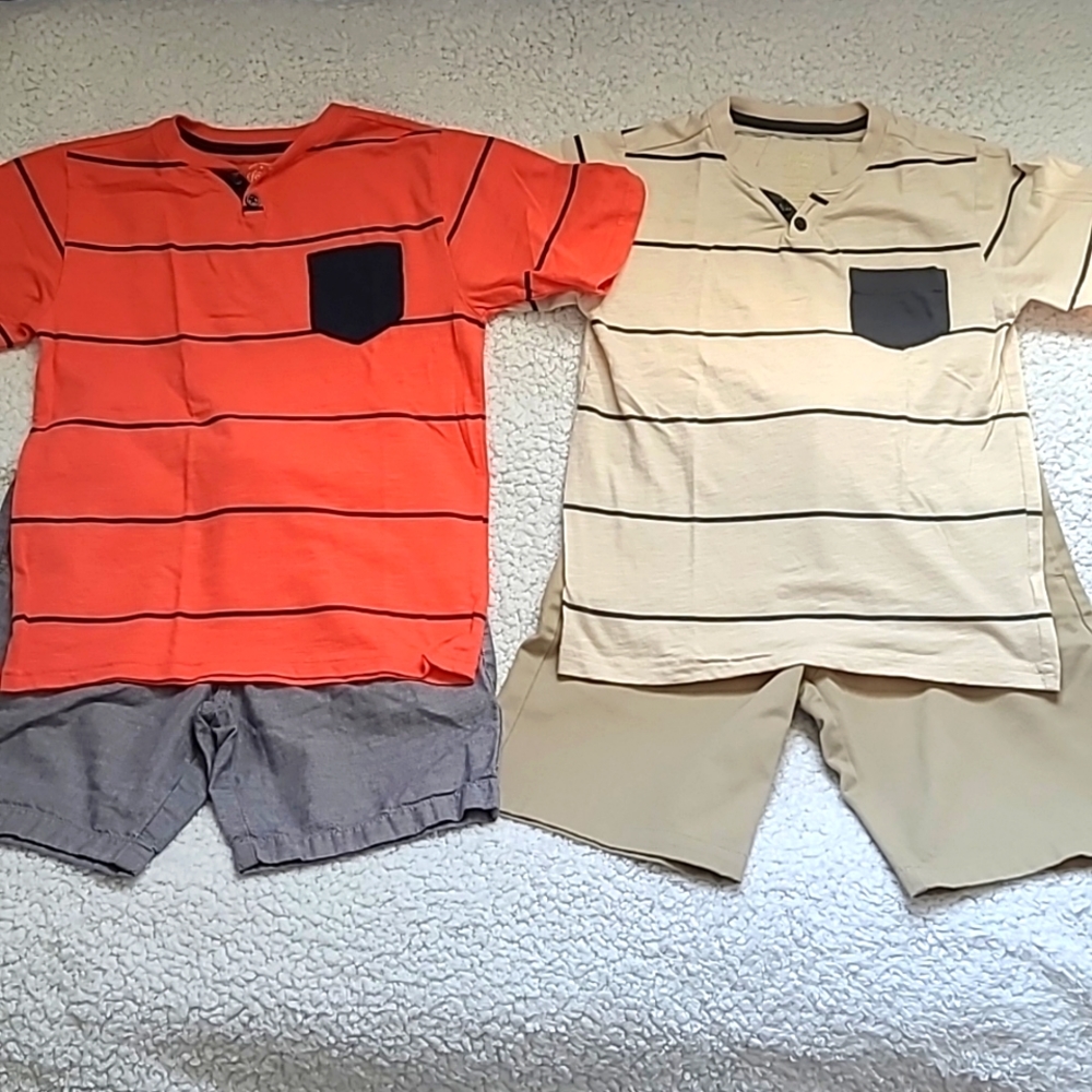 Boy's bundle of Coordinating Sets Shorts/Shirts size 7/8